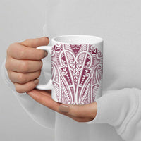 Queensland Maori Rugby Nga Hau e Wha Ceramic Mug White Motif LT9 - Polynesian Pride