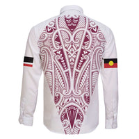 Queensland Maori Rugby Nga Hau e Wha Family Matching Short Sleeve Bodycon Dress and Hawaiian Shirt White Motif