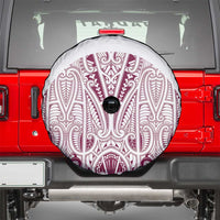 Queensland Maori Rugby Nga Hau e Wha Spare Tire Cover White Motif