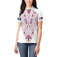 Queensland Maori Rugby Nga Hau e Wha Women Polo Shirt White Motif