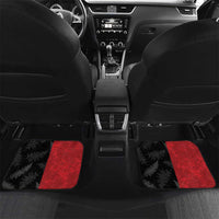 Custom British Lions-AUNZ Car Mats Australia-New Zealand Indigenous Motif LT9 Set 2pcs - Back Red - Polynesian Pride