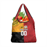 Custom British Lions-AUNZ Grocery Bag Australia-New Zealand Indigenous Motif LT9 1-pack One Size Red - Polynesian Pride