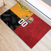 Custom British Lions-AUNZ Rubber Doormat Australia-New Zealand Indigenous Motif LT9 - Polynesian Pride