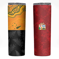 Custom British Lions-AUNZ Skinny Tumbler Australia-New Zealand Indigenous Motif