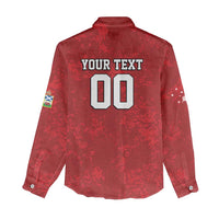 Custom British Lions-AUNZ Women Casual Shirt Australia-New Zealand Indigenous Motif