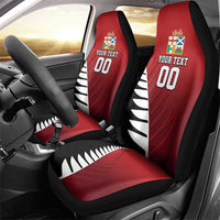 Custom British Lions New Zealand Car Seat Cover Half Black Fern