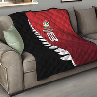 Custom British Lions New Zealand Quilt Half Black Fern