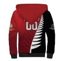 Custom British Lions New Zealand Sherpa Hoodie Half Black Fern LT9 - Polynesian Pride