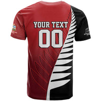 Custom British Lions New Zealand T Shirt Half Black Fern