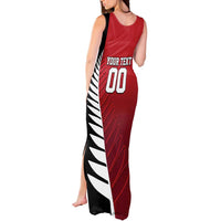 Custom British Lions New Zealand Tank Maxi Dress Half Black Fern