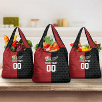 Custom British Lions New Zealand Grocery Bag Sporty Style LT9 3-pack One Size Black - Polynesian Pride