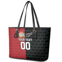 Custom British Lions New Zealand Leather Tote Bag Sporty Style