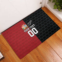 Custom British Lions New Zealand Rubber Doormat Sporty Style LT9 - Polynesian Pride