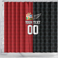 Custom British Lions New Zealand Shower Curtain Sporty Style