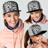 Fiji Personalized Rugby National Heritage Mesh Trucker Cap Black Traditional Masi Inspired