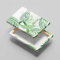 Its Okay Green Ribbon Personalised Canvas Wall Art Polynesian Depression Awareness LT9 - Polynesian Pride