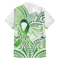 Its Okay Green Ribbon Personalised Hawaiian Shirt Polynesian Depression Awareness LT9 - Polynesian Pride