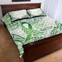 Its Okay Green Ribbon Personalised Quilt Bed Set Polynesian Depression Awareness LT9 - Polynesian Pride