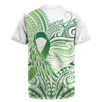 Its Okay Green Ribbon Personalised Rugby Jersey Polynesian Depression Awareness LT9 - Polynesian Pride