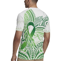 Its Okay Green Ribbon Personalised Rugby Jersey Polynesian Depression Awareness LT9 - Polynesian Pride