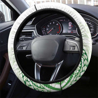 Its Okay Green Ribbon Steering Wheel Cover Polynesian Depression Awareness LT9 - Polynesian Pride