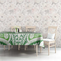 Its Okay Green Ribbon Personalised Tablecloth Polynesian Depression Awareness LT9 - Polynesian Pride