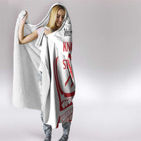 Know Your Status Red Ribbon Personalised Hooded Blanket Polynesian AIDS Awareness LT9 - Polynesian Pride