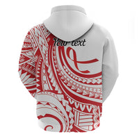 Know Your Status Red Ribbon Personalised Hoodie Polynesian AIDS Awareness LT9 - Polynesian Pride