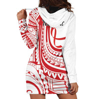 Know Your Status Red Ribbon Personalised Hoodie Dress Polynesian AIDS Awareness LT9 - Polynesian Pride