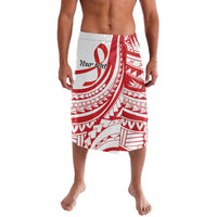 Know Your Status Red Ribbon Personalised Lavalava Polynesian AIDS Awareness LT9 Red - Polynesian Pride