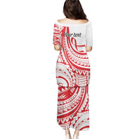 Know Your Status Red Ribbon Personalised Puletasi Polynesian AIDS Awareness LT9 - Polynesian Pride