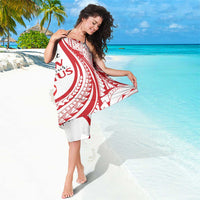 Know Your Status Red Ribbon Personalised Sarong Polynesian AIDS Awareness