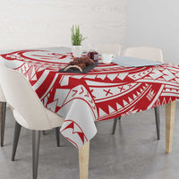 Know Your Status Red Ribbon Personalised Tablecloth Polynesian AIDS Awareness LT9 - Polynesian Pride