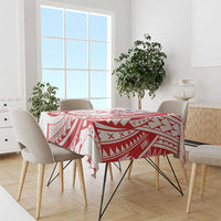 Know Your Status Red Ribbon Personalised Tablecloth Polynesian AIDS Awareness LT9 - Polynesian Pride