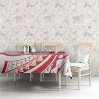 Know Your Status Red Ribbon Personalised Tablecloth Polynesian AIDS Awareness LT9 - Polynesian Pride