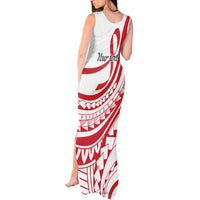 Know Your Status Red Ribbon Personalised Tank Maxi Dress Polynesian AIDS Awareness LT9 - Polynesian Pride