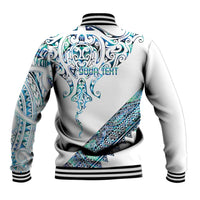Kahui Whetu Paua shell Kowhaiwhai Taniko Personalised Baseball Jacket Manta Ray Shark-Turtle Maori Tribal Style LT9 - Polynesian Pride