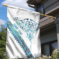 Kahui Whetu Paua shell Kowhaiwhai Taniko Personalised Garden Flag Manta Ray Shark-Turtle Maori Tribal Style