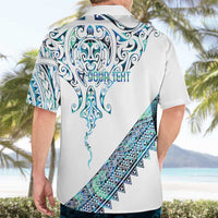 Kahui Whetu Paua shell Kowhaiwhai Taniko Personalised Hawaiian Shirt Manta Ray Shark-Turtle Maori Tribal Style