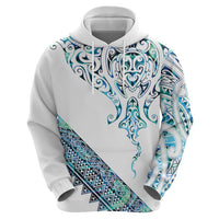 Kahui Whetu Paua shell Kowhaiwhai Taniko Personalised Hoodie Manta Ray Shark-Turtle Maori Tribal Style