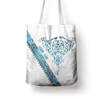 Kahui Whetu Paua shell Kowhaiwhai Taniko Personalised Tote Bag Manta Ray Shark-Turtle Maori Tribal Style