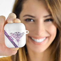 Mawhero Paua shell Kowhaiwhai Taniko Personalised AirPods Case Manta Ray Shark-Turtle Maori Tribal Style