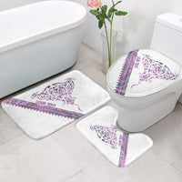 Mawhero Paua shell Kowhaiwhai Taniko Personalised Bathroom Set Manta Ray Shark-Turtle Maori Tribal Style LT9 - Polynesian Pride