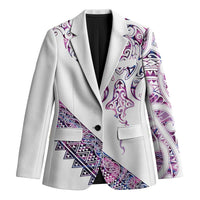 Mawhero Paua shell Kowhaiwhai Taniko Personalised Blazer Manta Ray Shark-Turtle Maori Tribal Style