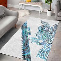 Kahui Whetu Paua shell Kowhaiwhai Taniko Personalised Area Rug Taniwha Maori Tribal Style