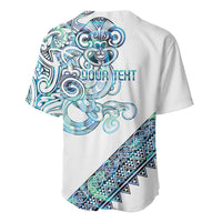 Kahui Whetu Paua shell Kowhaiwhai Taniko Personalised Baseball Jersey Taniwha Maori Tribal Style LT9 - Polynesian Pride