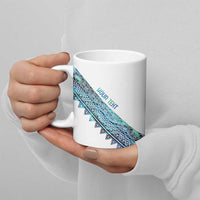 Kahui Whetu Paua shell Kowhaiwhai Taniko Personalised Ceramic Mug Taniwha Maori Tribal Style LT9 - Polynesian Pride
