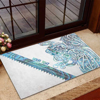 Kahui Whetu Paua shell Kowhaiwhai Taniko Personalised Rubber Doormat Taniwha Maori Tribal Style