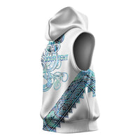 Kahui Whetu Paua shell Kowhaiwhai Taniko Personalised Sleeveless Hoodie Taniwha Maori Tribal Style