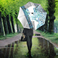 Kahui Whetu Paua shell Kowhaiwhai Taniko Personalised Umbrella Taniwha Maori Tribal Style